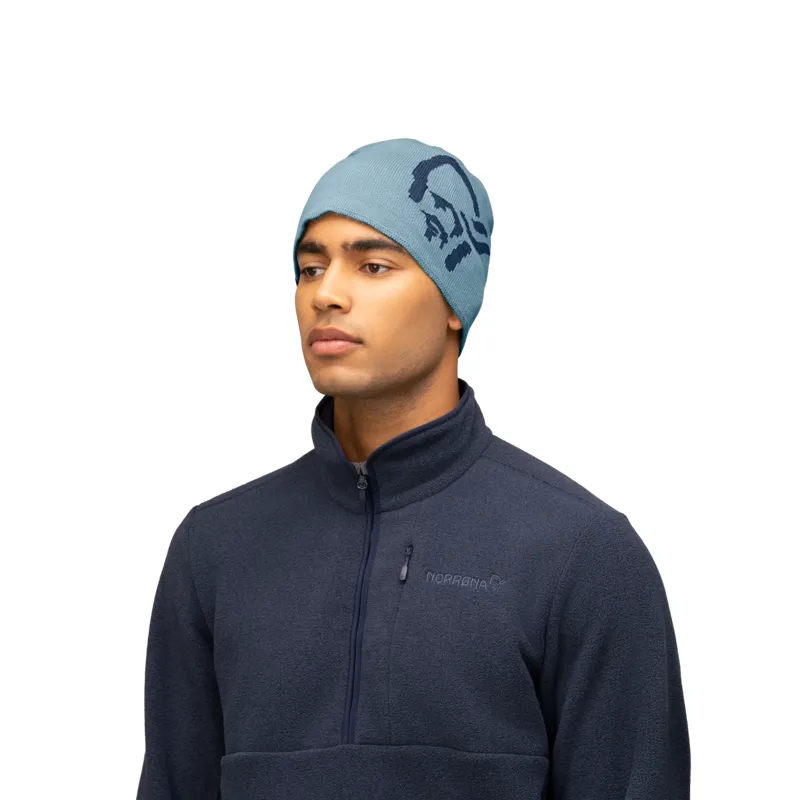 Norrona Unisex /29 Mid Cotton Logo Beanie Trooper-3