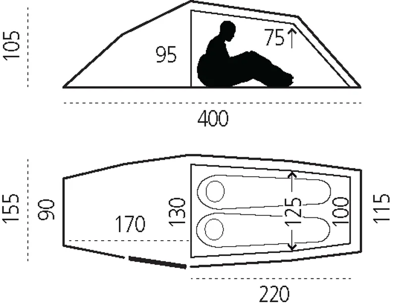 Fjallraven Abisko Shape 2 Person Tent Pine Green-5