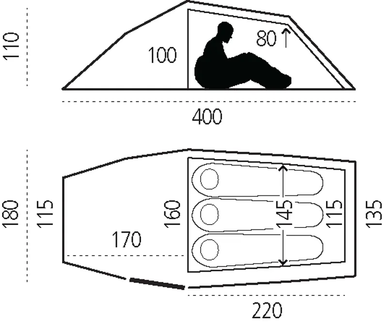 Fjallraven Abisko Shape 3 Person Tent Pine Green-6