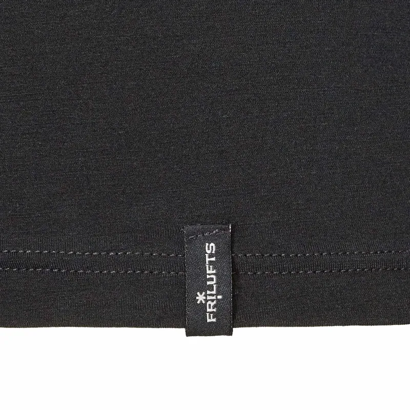 Frilufts Mens Ojobi Zip Long Sleeve T-Shirt Caviar-2