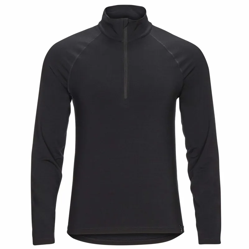 Frilufts Mens Ojobi Zip Long Sleeve T-Shirt Caviar