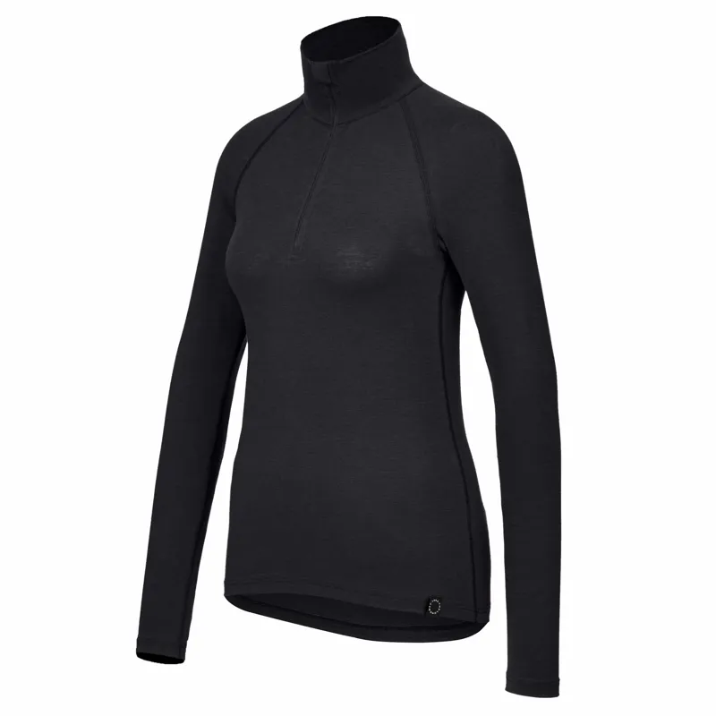 Frilufts Womens Ojobi Zip Long Sleeve Caviar-1