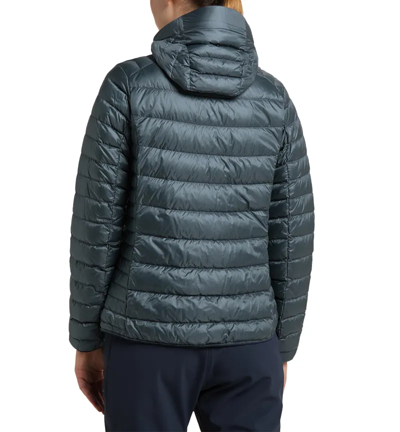 Haglofs Womens ROC Down Hoodie Steel-3