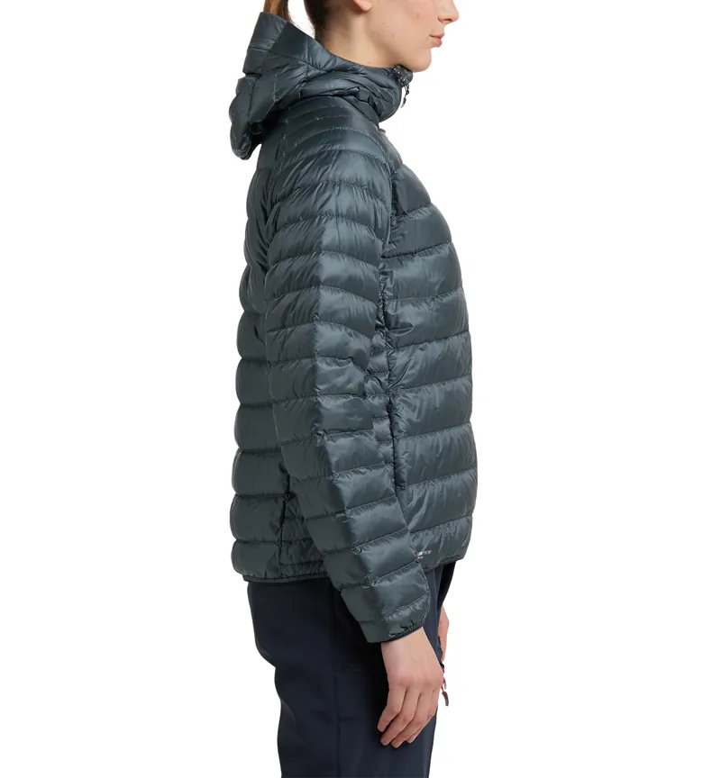 Haglofs Womens ROC Down Hoodie Steel-4