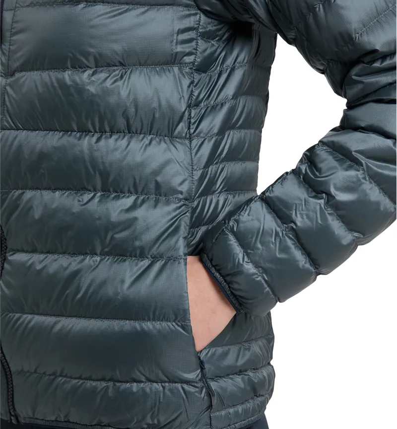 Haglofs Womens ROC Down Hoodie Steel-10