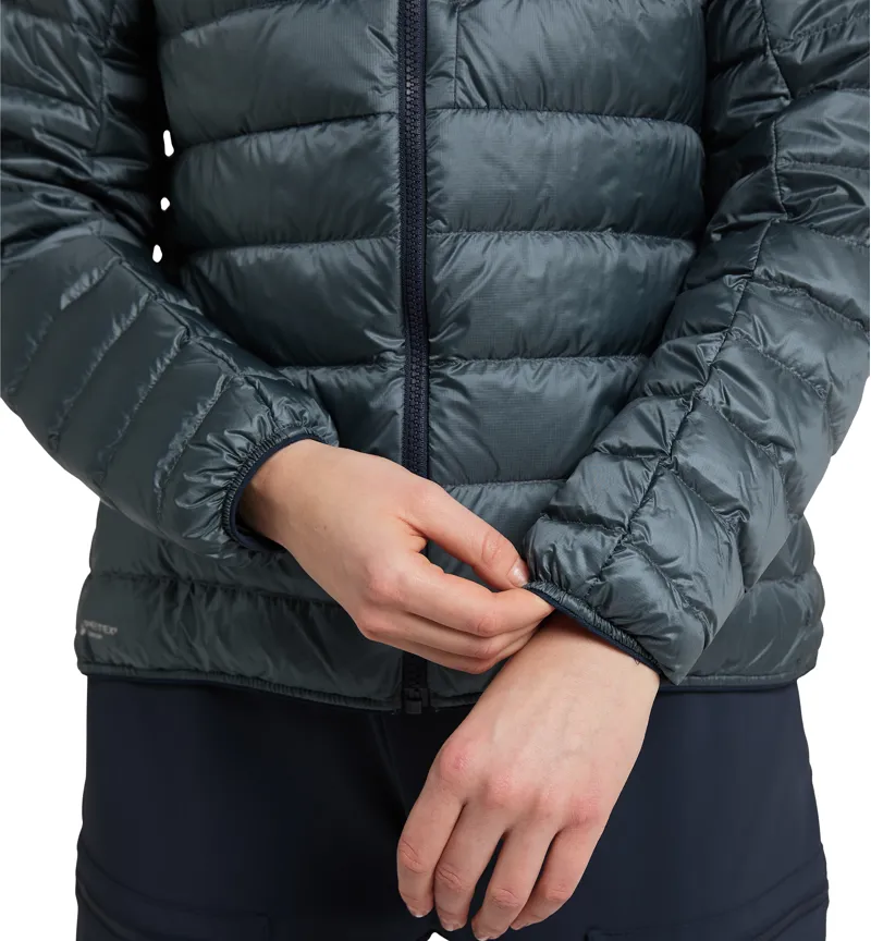 Haglofs Womens ROC Down Hoodie Steel-8