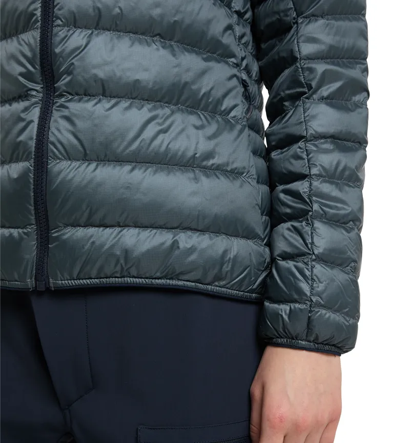 Haglofs Womens ROC Down Hoodie Steel-7