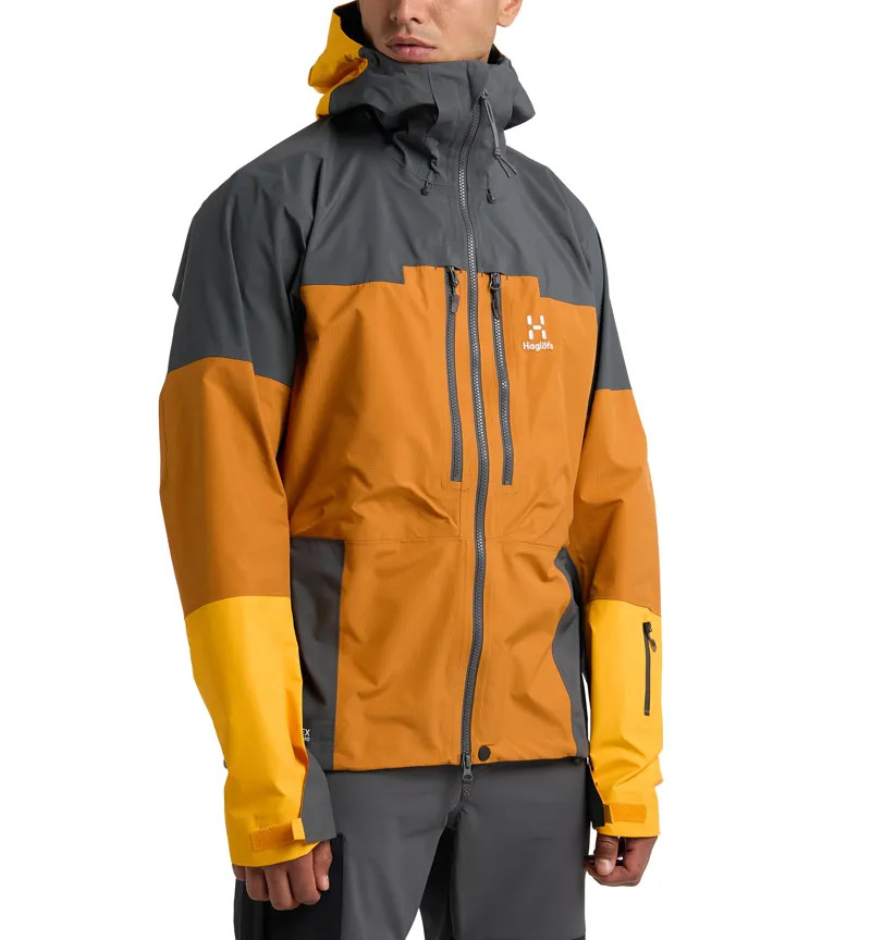 Haglofs Mens Spitz GTX Pro Jacket Golden Brown/Magnetite-2