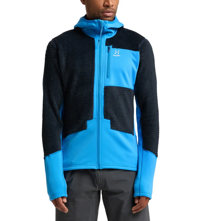 Haglofs Mens ROC Spitz Mid Hoodie Tarn Blue/ Nordic Blue-2