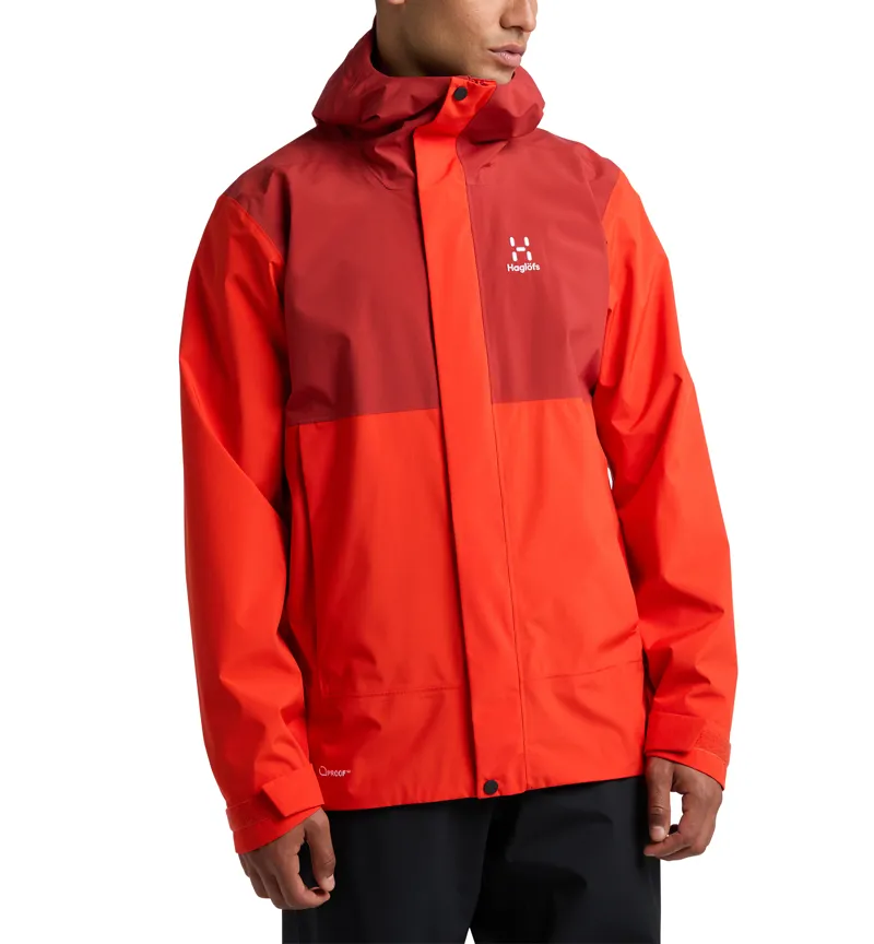 Haglofs Mens Koyal Proof Jacket Habanero/Corrosion Red-2