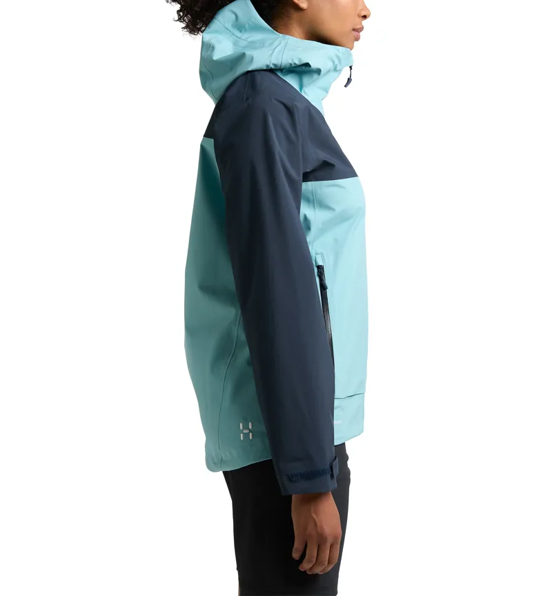 Haglofs Womens Front Proof Jacket Frost Blue/Tarn Blue-3