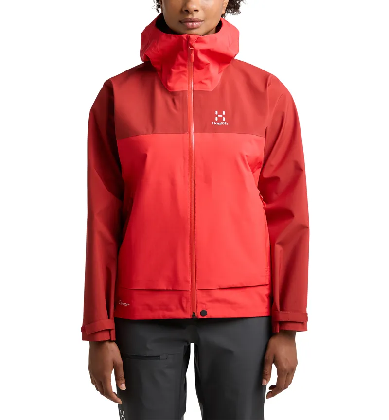 Haglofs Womens Front Proof Jacket Poppy Red/Corrosion-2