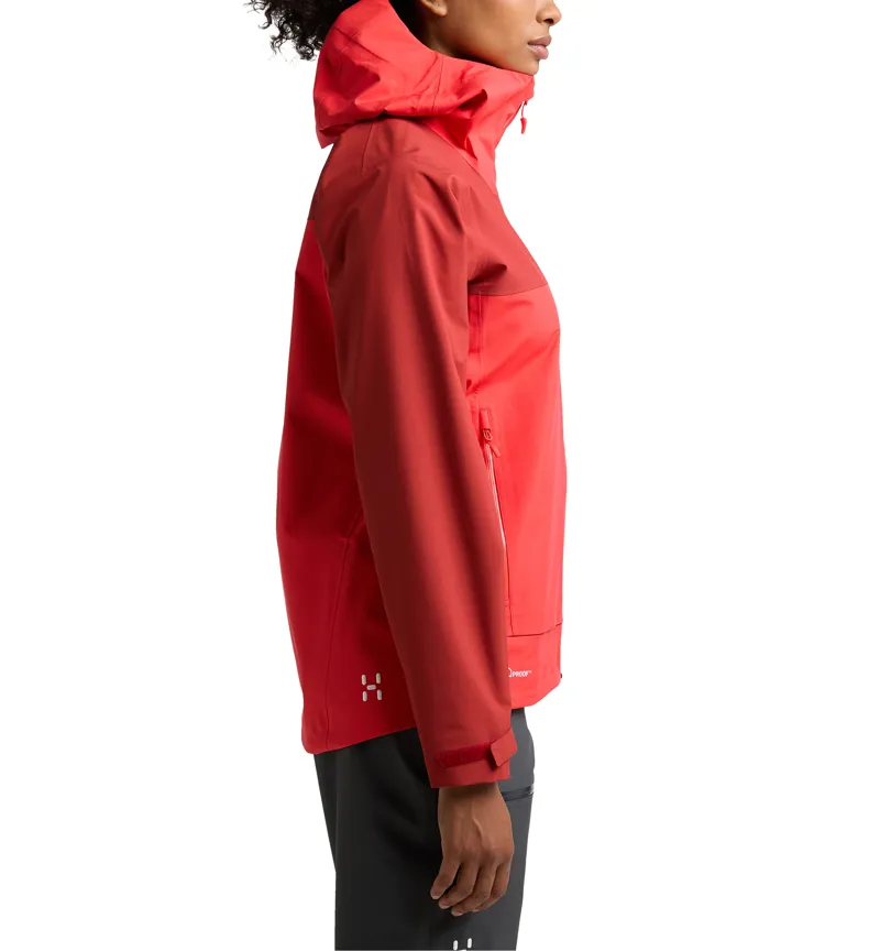 Haglofs Womens Front Proof Jacket Poppy Red/Corrosion-3
