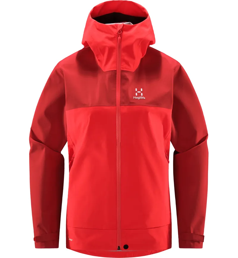Haglofs Womens Front Proof Jacket Poppy Red/Corrosion