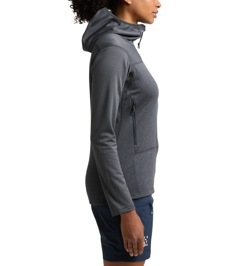 Haglofs Womens ROC Flash Mid Hoodie Magnetite-3