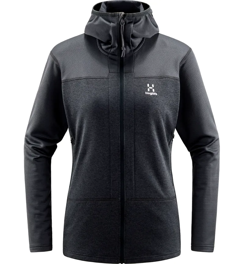 Haglofs Womens ROC Flash Mid Hoodie Magnetite