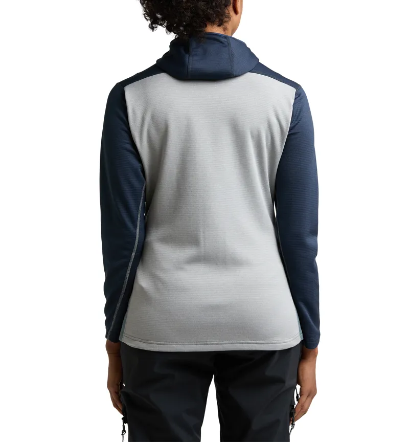 Haglofs Womens ROC Flash Mid Hoodie Tarn Blue/Concrete-4