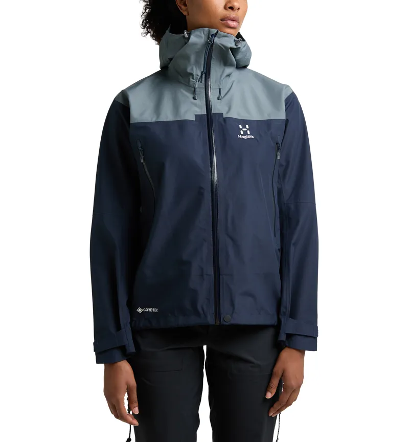HAGLOFS 　Roc Fiction Jacket　サイズＳ Haglofs Womens ROC Flash GTX Jacket Waterproof Jacket Tarn Blue