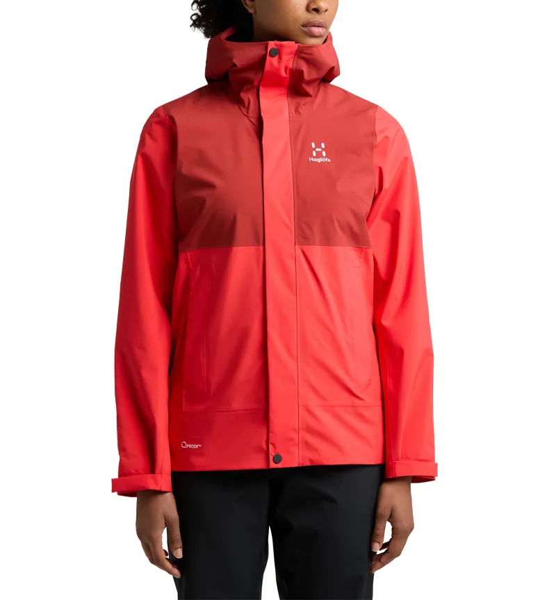 Haglofs Womens Koyal Proof Jacket Poppy Red/Corrosion-2