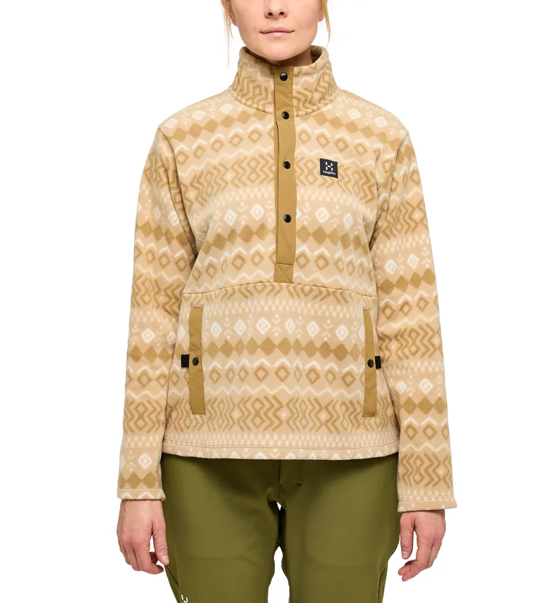Haglofs Womens Mora Mid Fleece Sand/ Cinnamon Brown-2