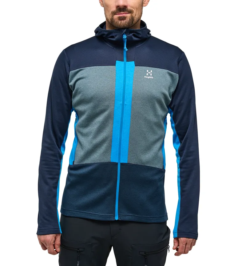 Haglofs Mens ROC Flash Mid Hoodie Tarn Blue/Steel Blue-2