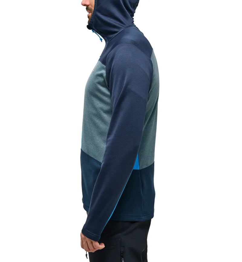 Haglofs Mens ROC Flash Mid Hoodie Tarn Blue/Steel Blue-4