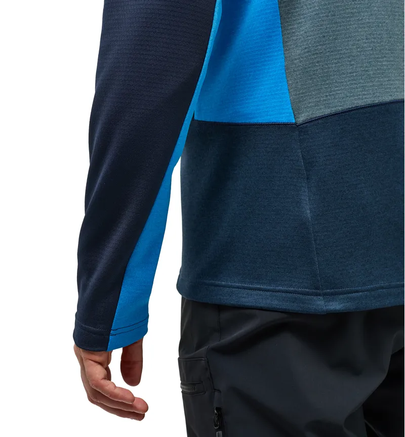 Haglofs Mens ROC Flash Mid Hoodie Tarn Blue/Steel Blue-6
