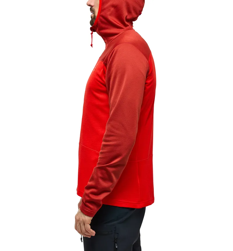 Haglofs Mens ROC Flash Mid Hoodie Corrosion/Zenith Red-4