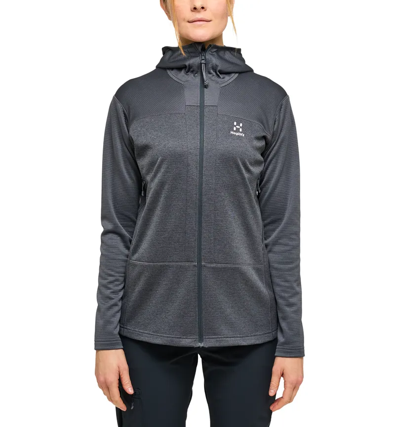 Haglofs Womens ROC Flash Mid Hoodie Magnetite-2