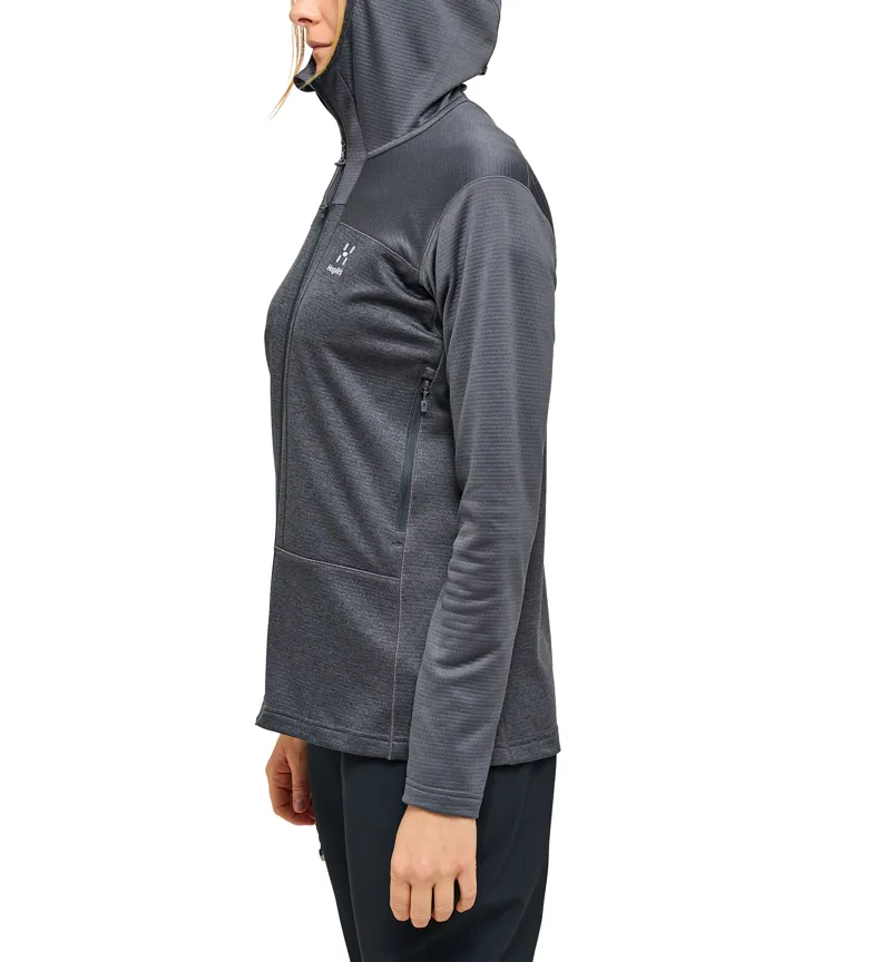 Haglofs Womens ROC Flash Mid Hoodie Magnetite-4