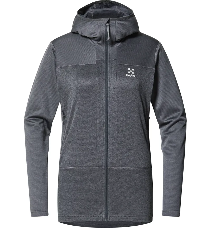 Haglofs Womens ROC Flash Mid Hoodie Magnetite