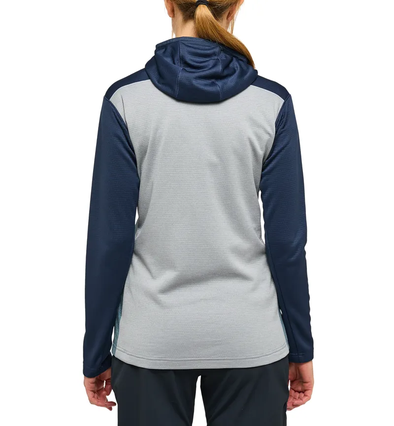 Haglofs Womens ROC Flash Mid Hoodie Tarn Blue/Concrete-3
