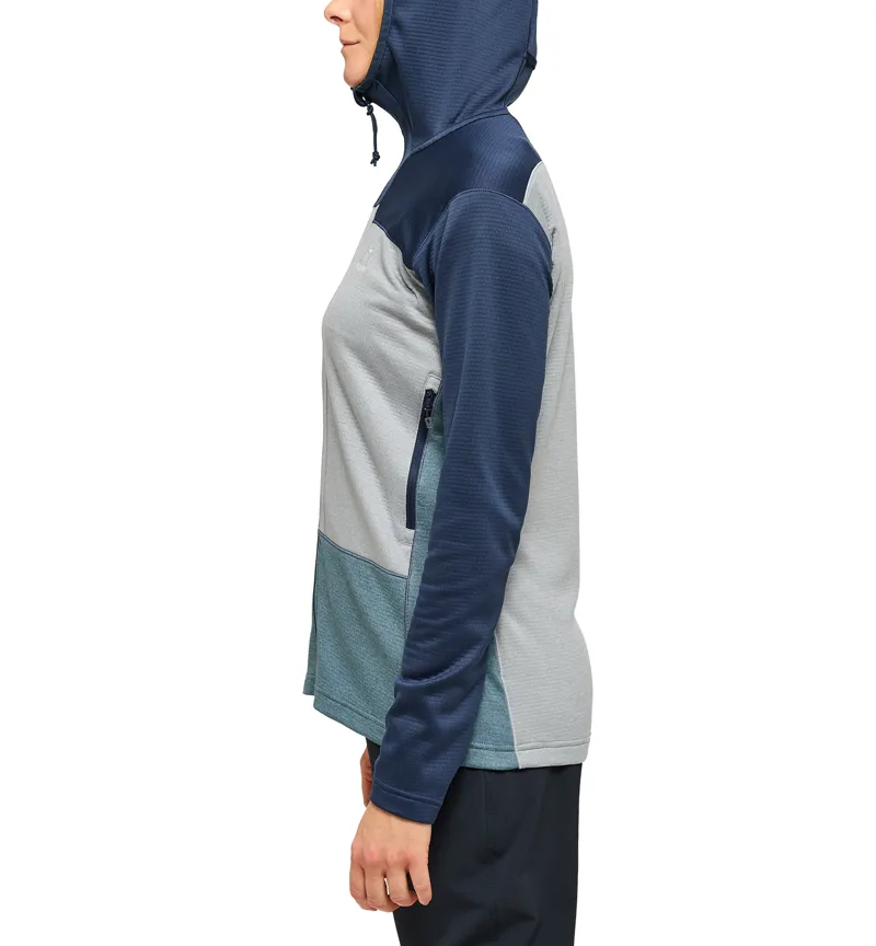 Haglofs Womens ROC Flash Mid Hoodie Tarn Blue/Concrete-4