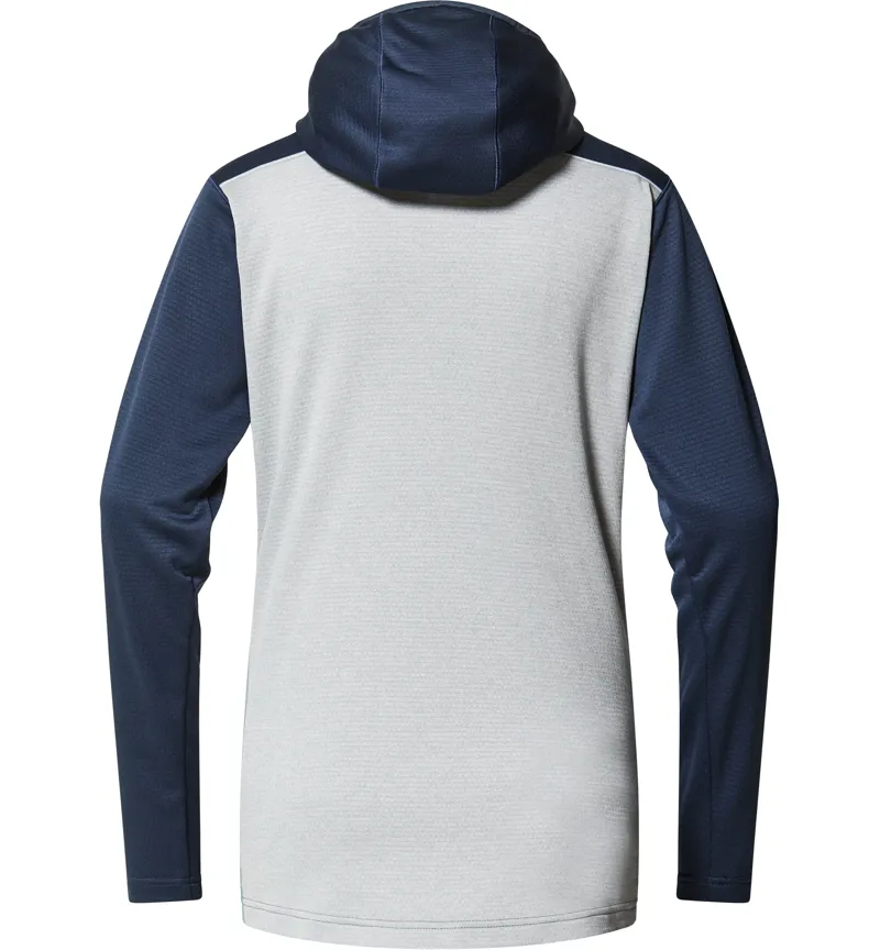 Haglofs Womens ROC Flash Mid Hoodie Tarn Blue/Concrete-1
