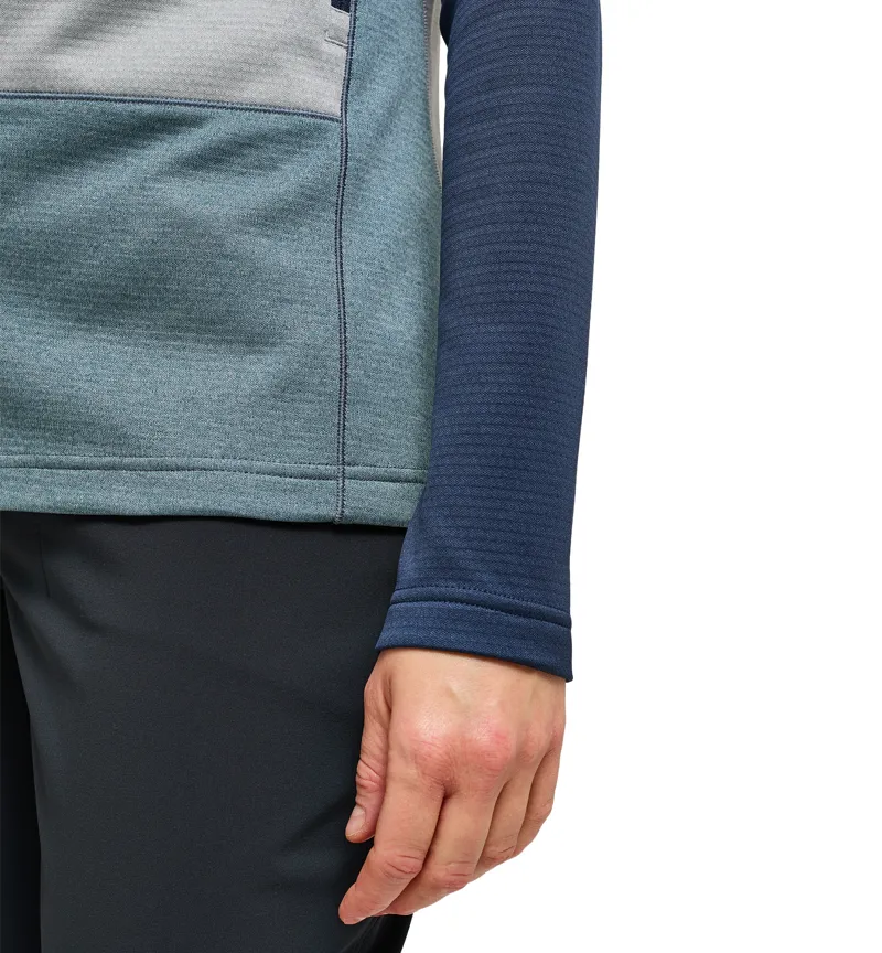 Haglofs Womens ROC Flash Mid Hoodie Tarn Blue/Concrete-6