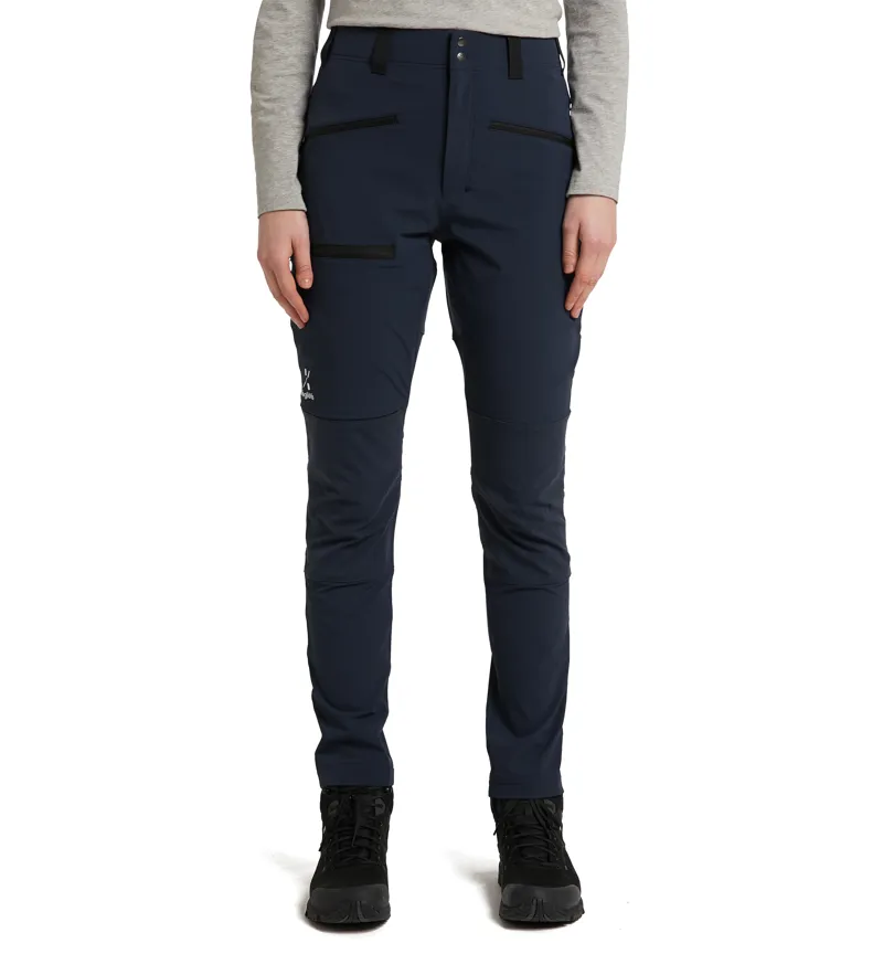 Haglofs Women's Mid Slim Pants Tarn Blue / Black-2