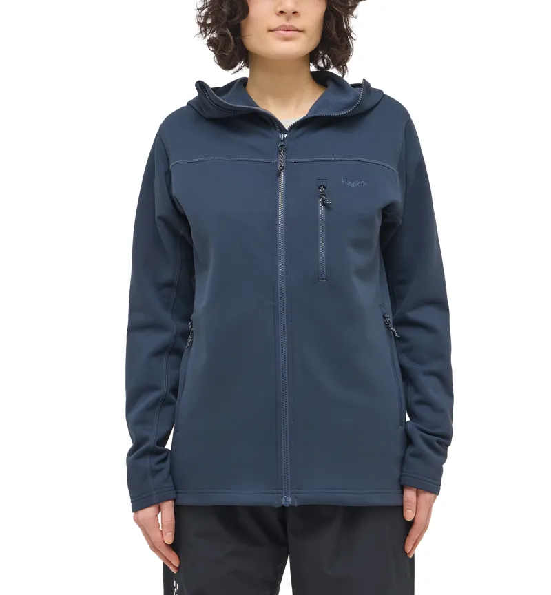 Haglofs Women's Rosson Mid Hood Tarn Blue-2