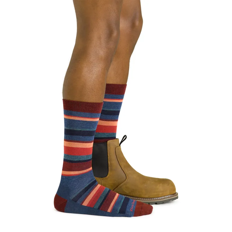 Darn Tough Mens Druid Crew Lightweight Socks Denim-3