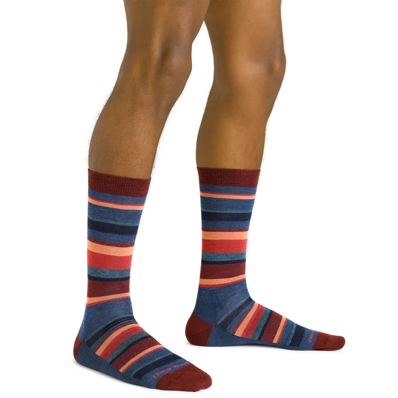 Darn Tough Mens Druid Crew Lightweight Socks Denim-2