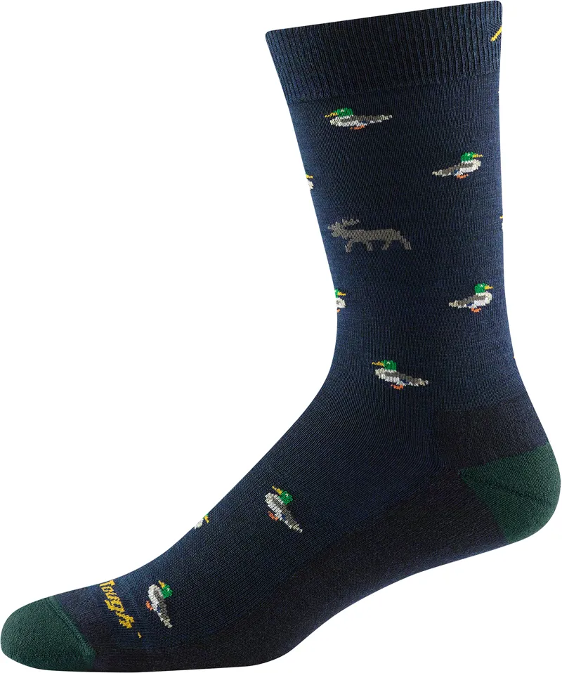 Darn Tough Mens Duck Duck Moose Crew Socks Eclipse-1