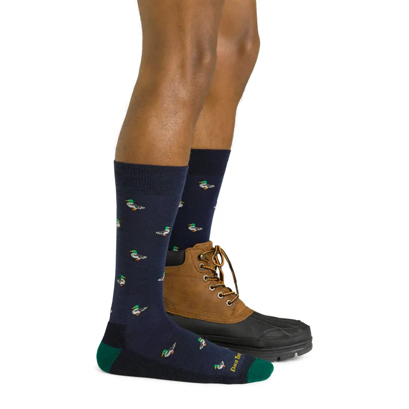 Darn Tough Mens Duck Duck Moose Crew Socks Eclipse-3