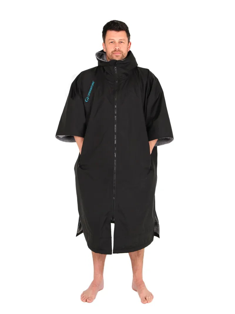 Lifeventure Changing Robe Zip Black Medium-4
