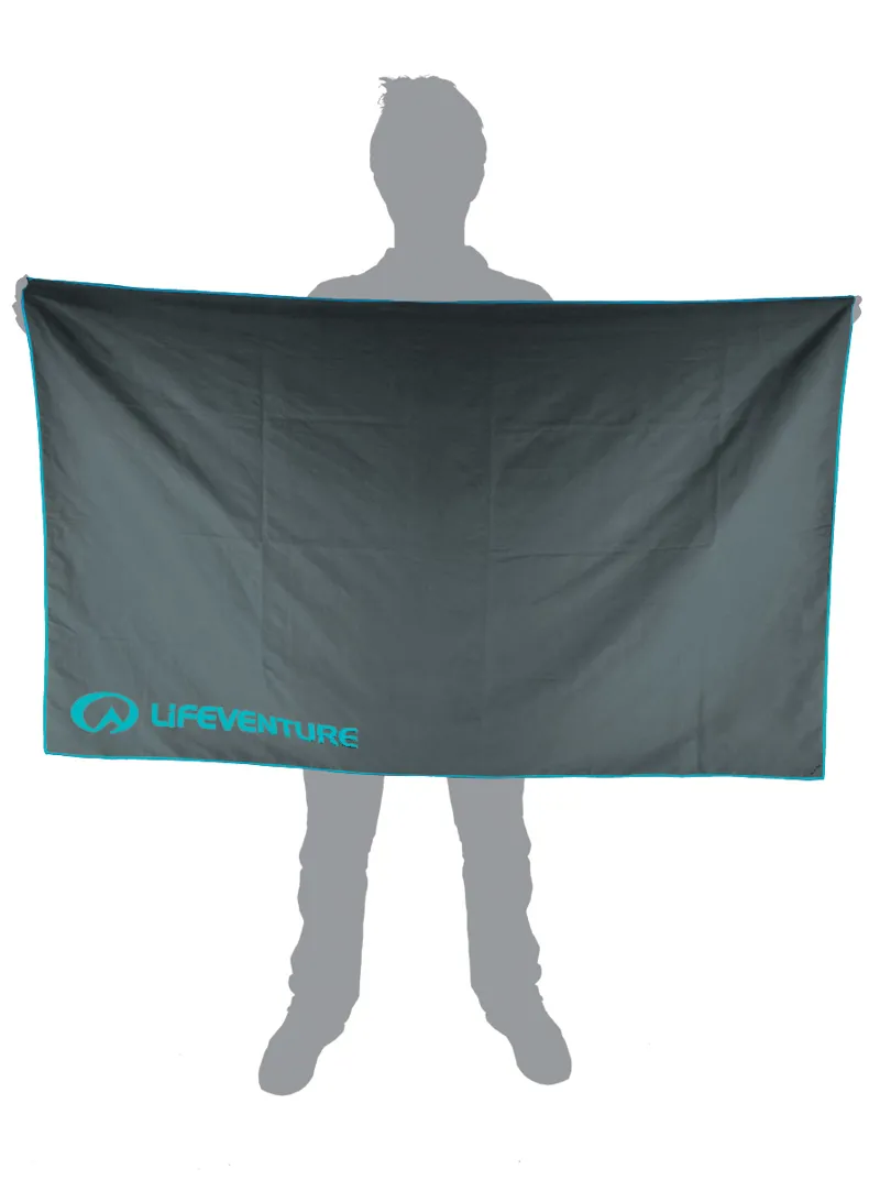 Lifeventure Recycled SoftFibre Towel Grey Giant-1