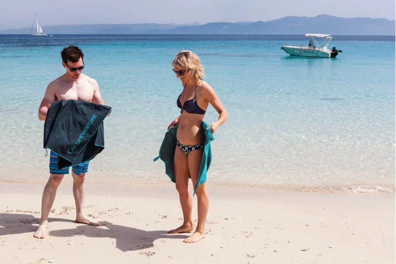 Lifeventure Recycled SoftFibre Towel Grey Giant-6