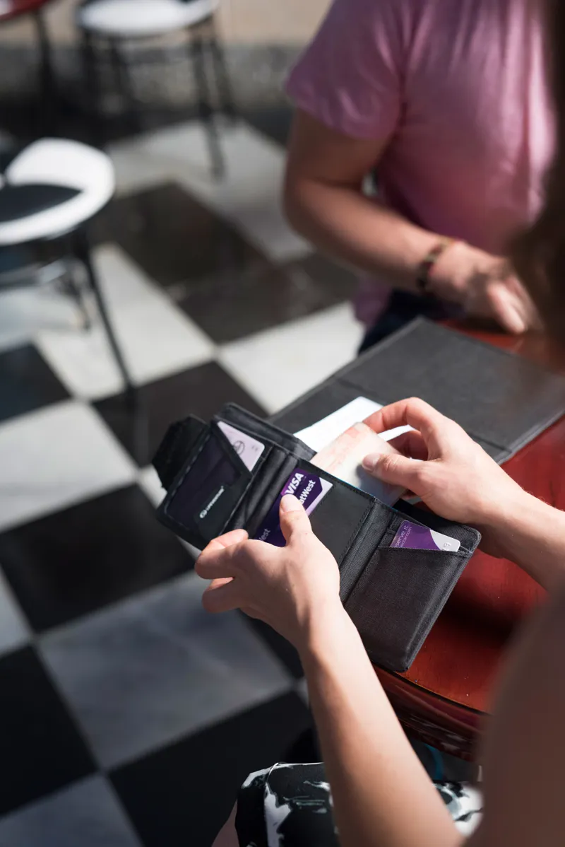 Lifeventure RFID Wallet Recycled Grey-5