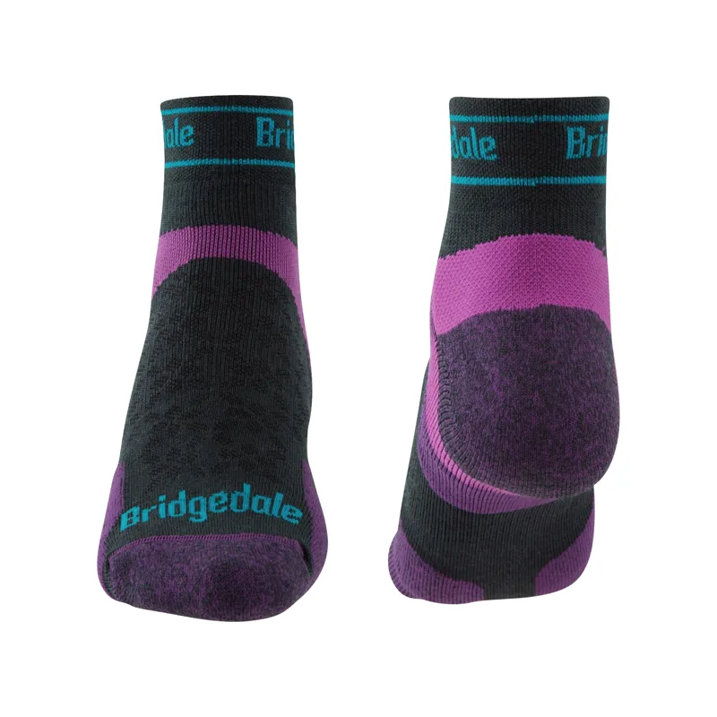 Bridgedale Womens Ultra Light T2 Merino Sport Low Sock Charcoal-1