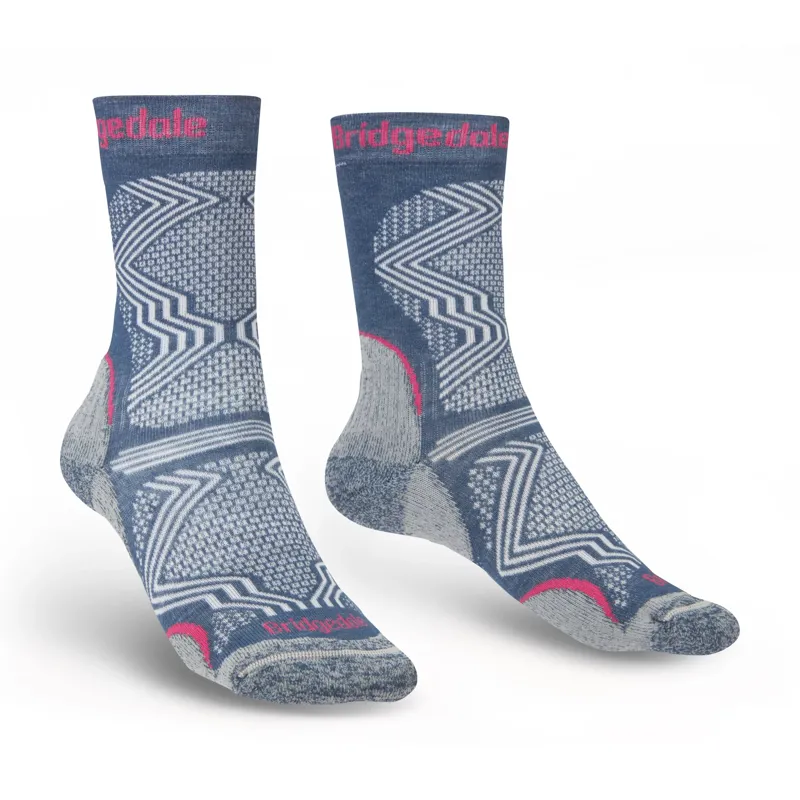 Bridgedale Womens Ultralight T2 Coolmax Performance Socks Dark Denim