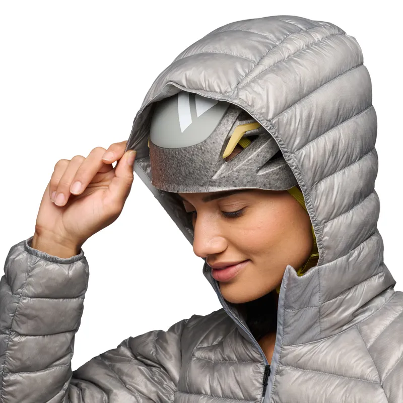 Black Diamond Women's Deploy Down Hoodie Pewter-2