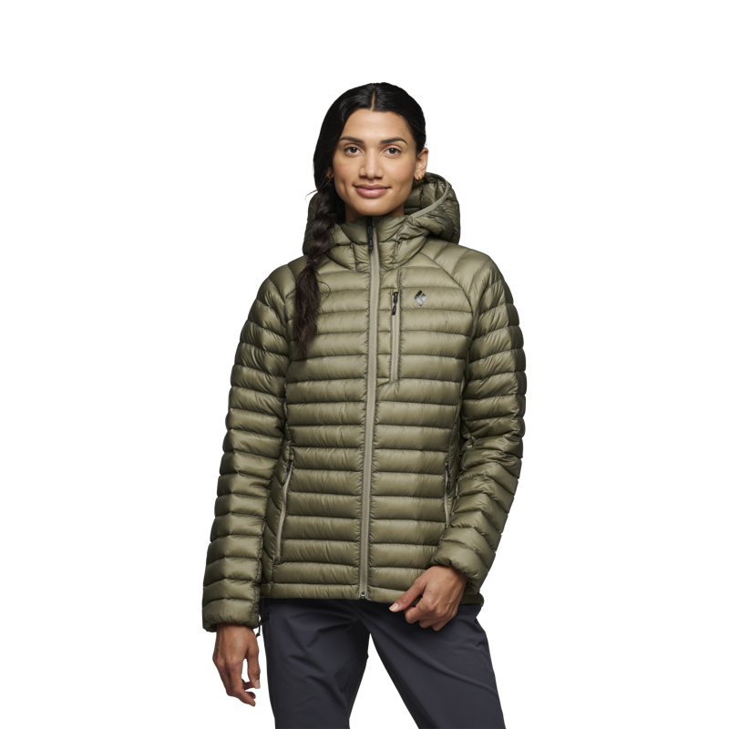 Black Diamond Women's Approach Down Hoodie Pine Smoke-1