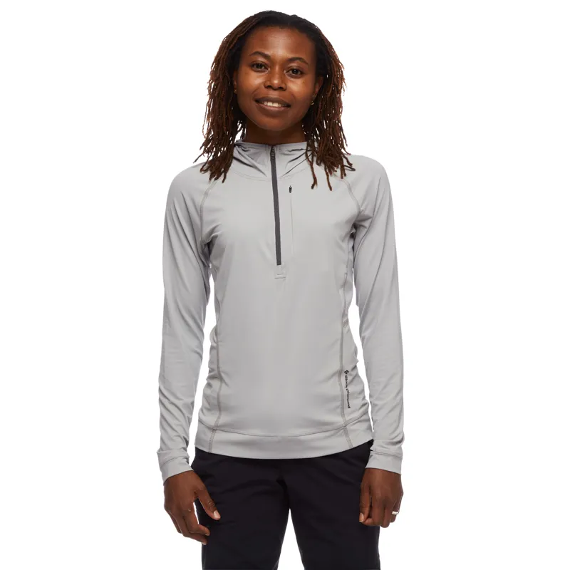 Black Diamond Women's Alpenglow Pro Hoodie Pewter-1